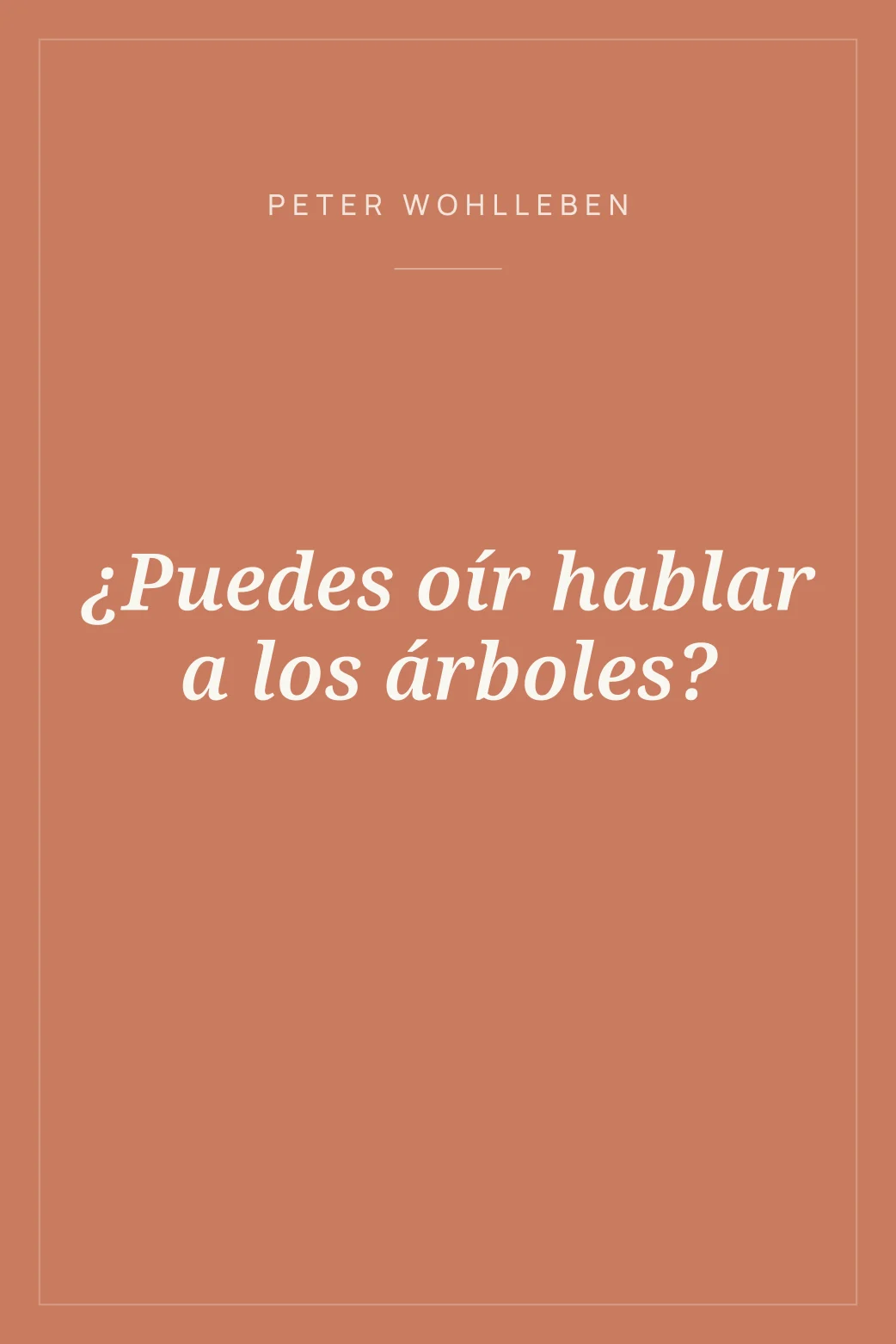 Portada de ¿Puedes oír hablar a los árboles?