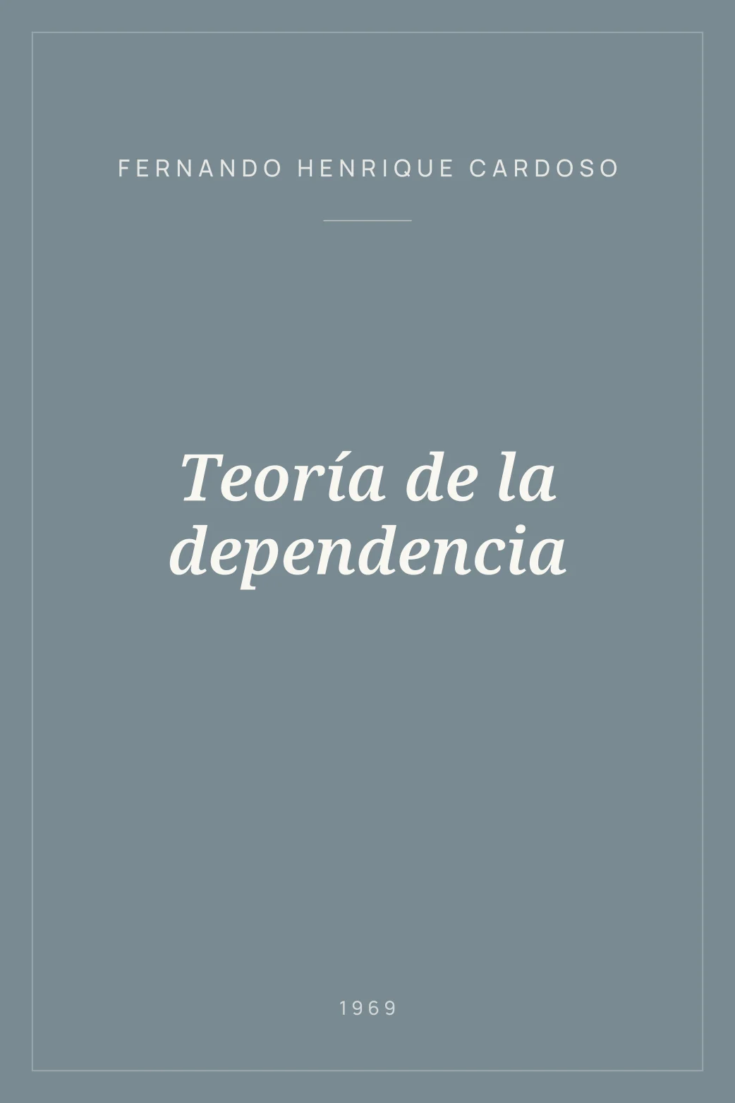 Portada de Teoría de la dependencia