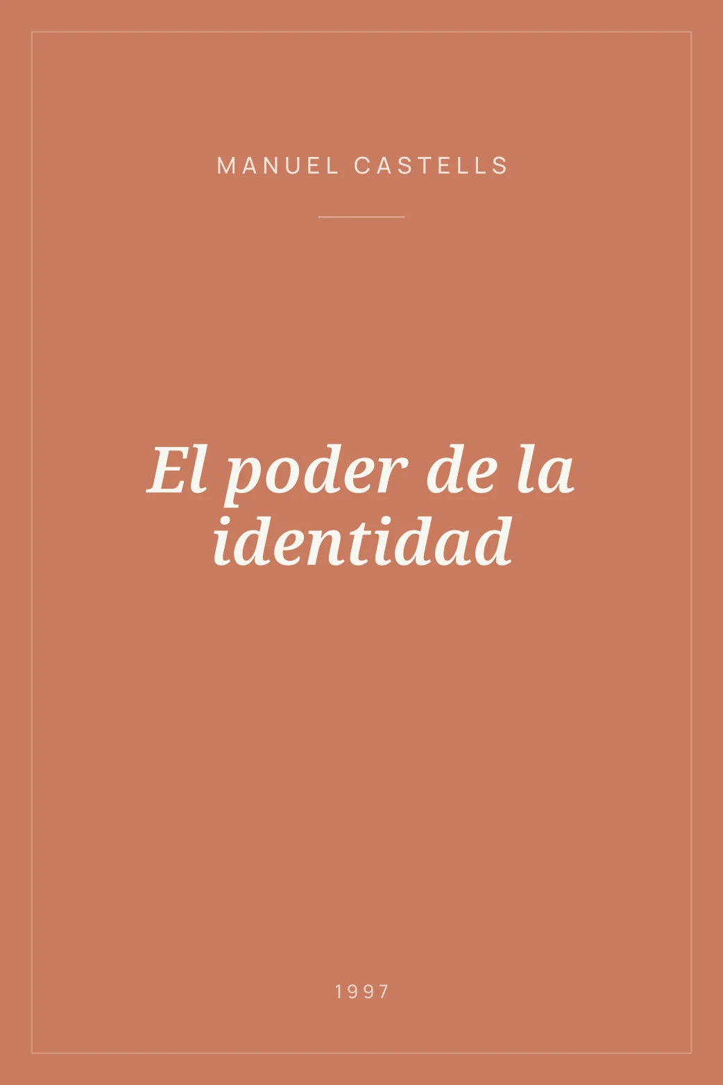 Portada de El poder de la identidad