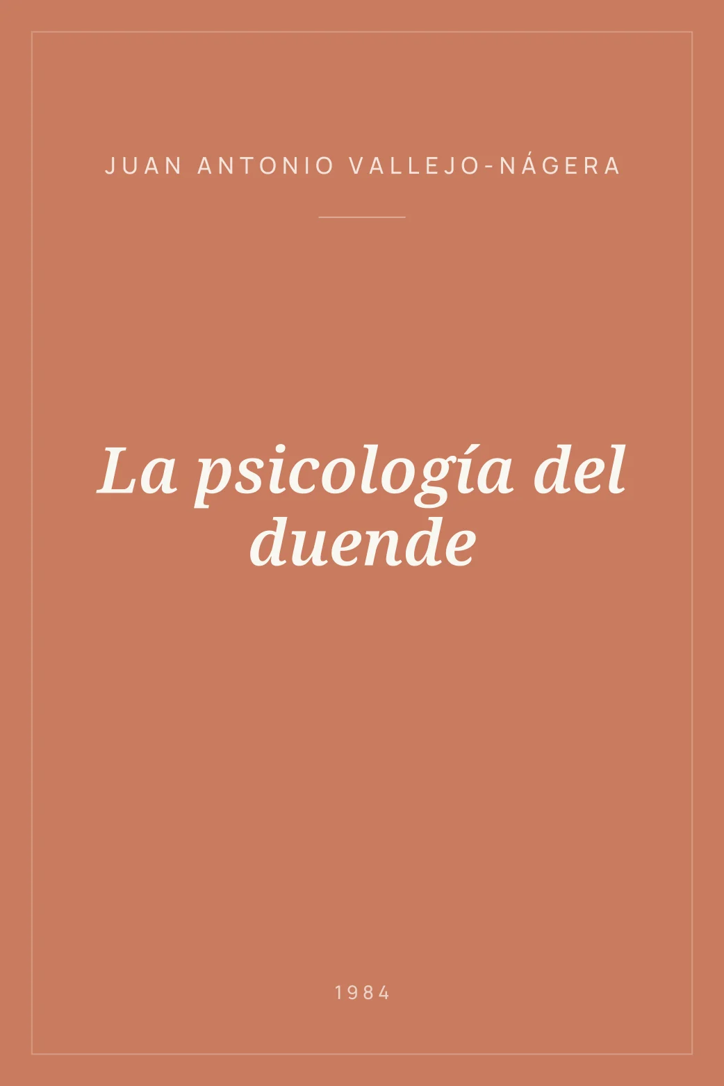 Portada de La psicología del duende