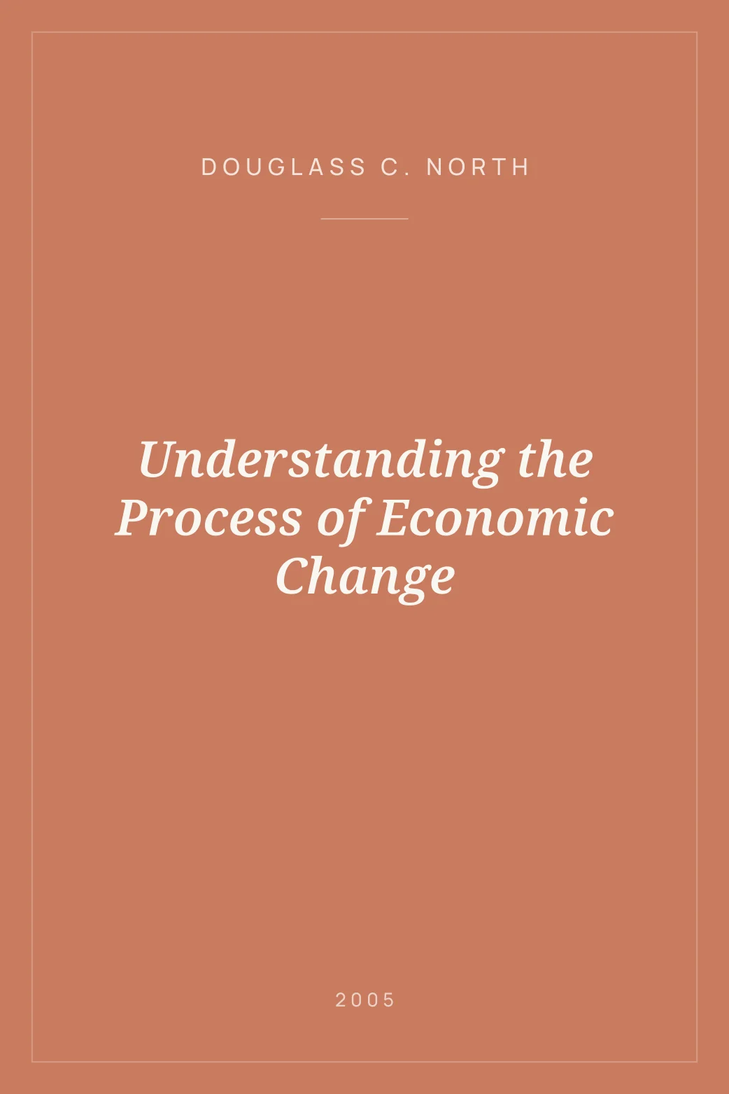 Portada de Understanding the Process of Economic Change