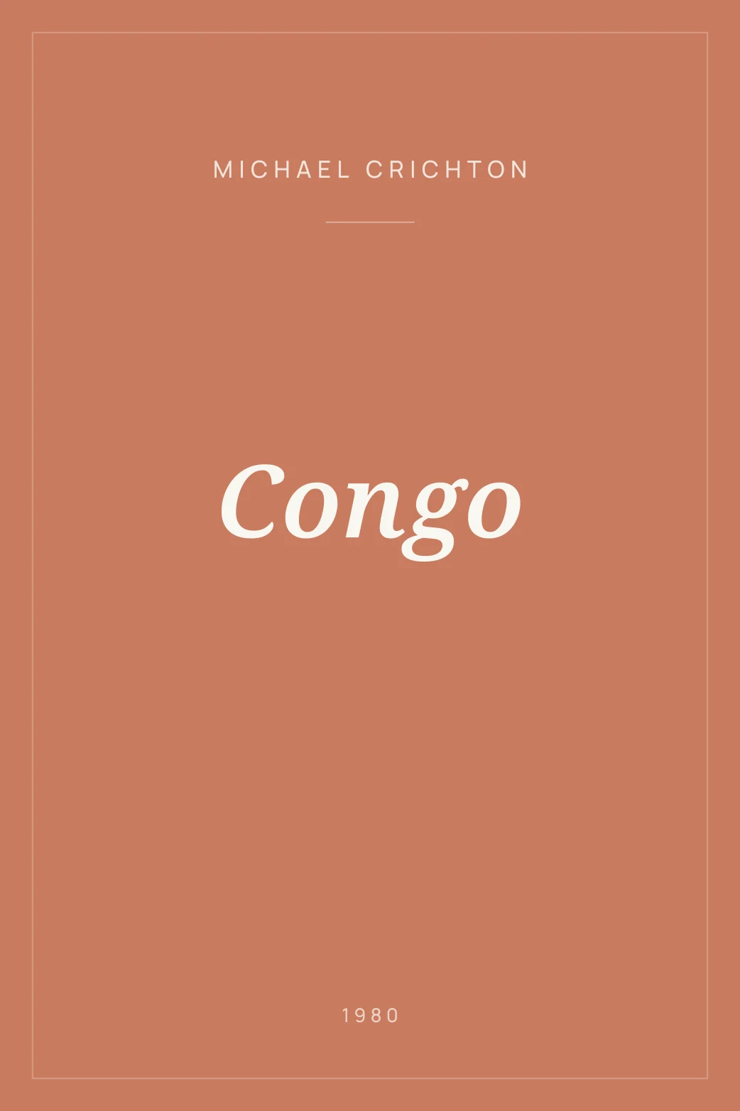 Portada de Congo