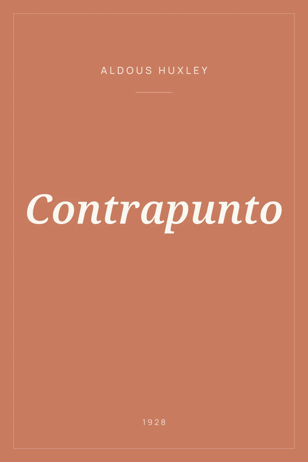 Portada de Contrapunto