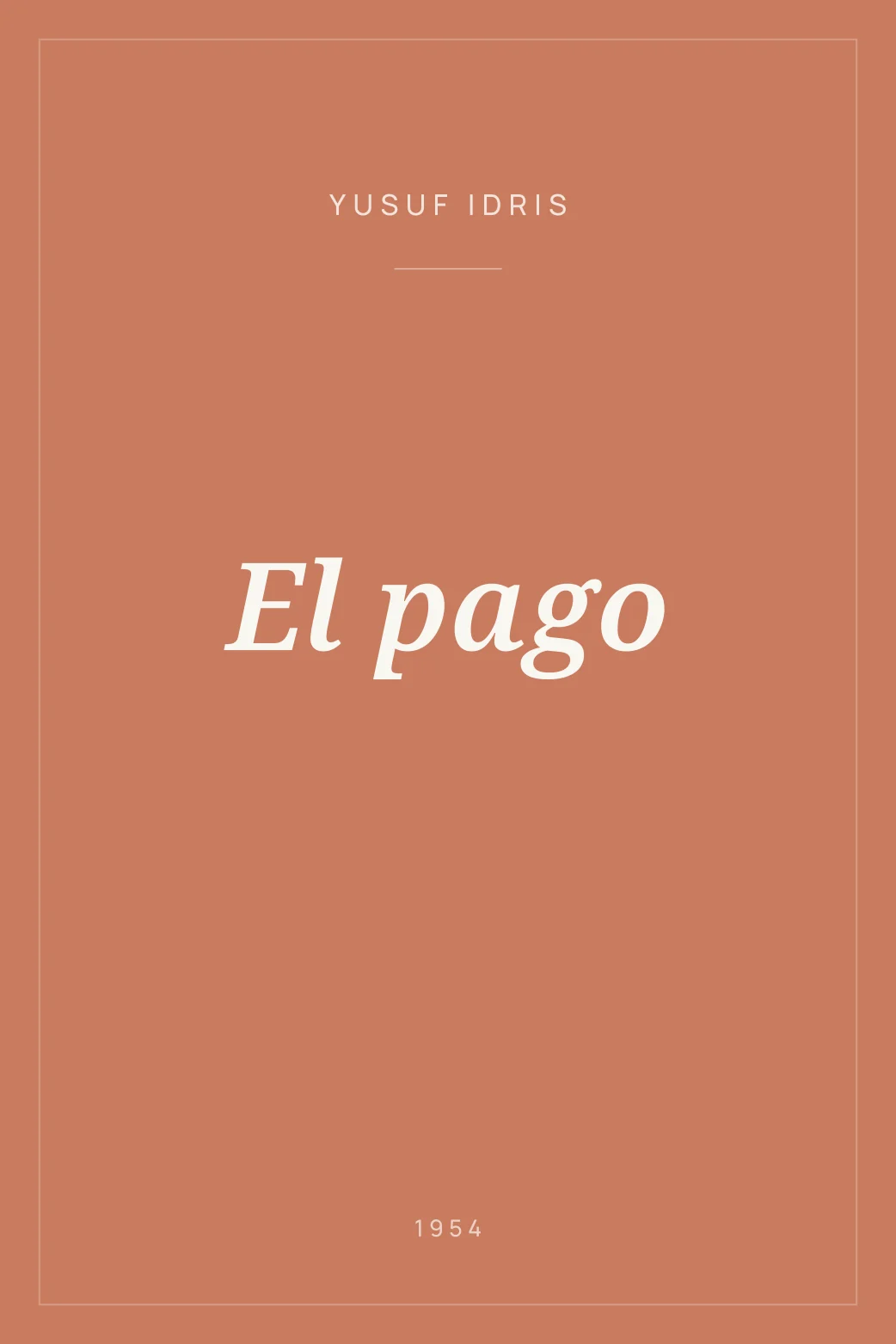 Portada de El pago