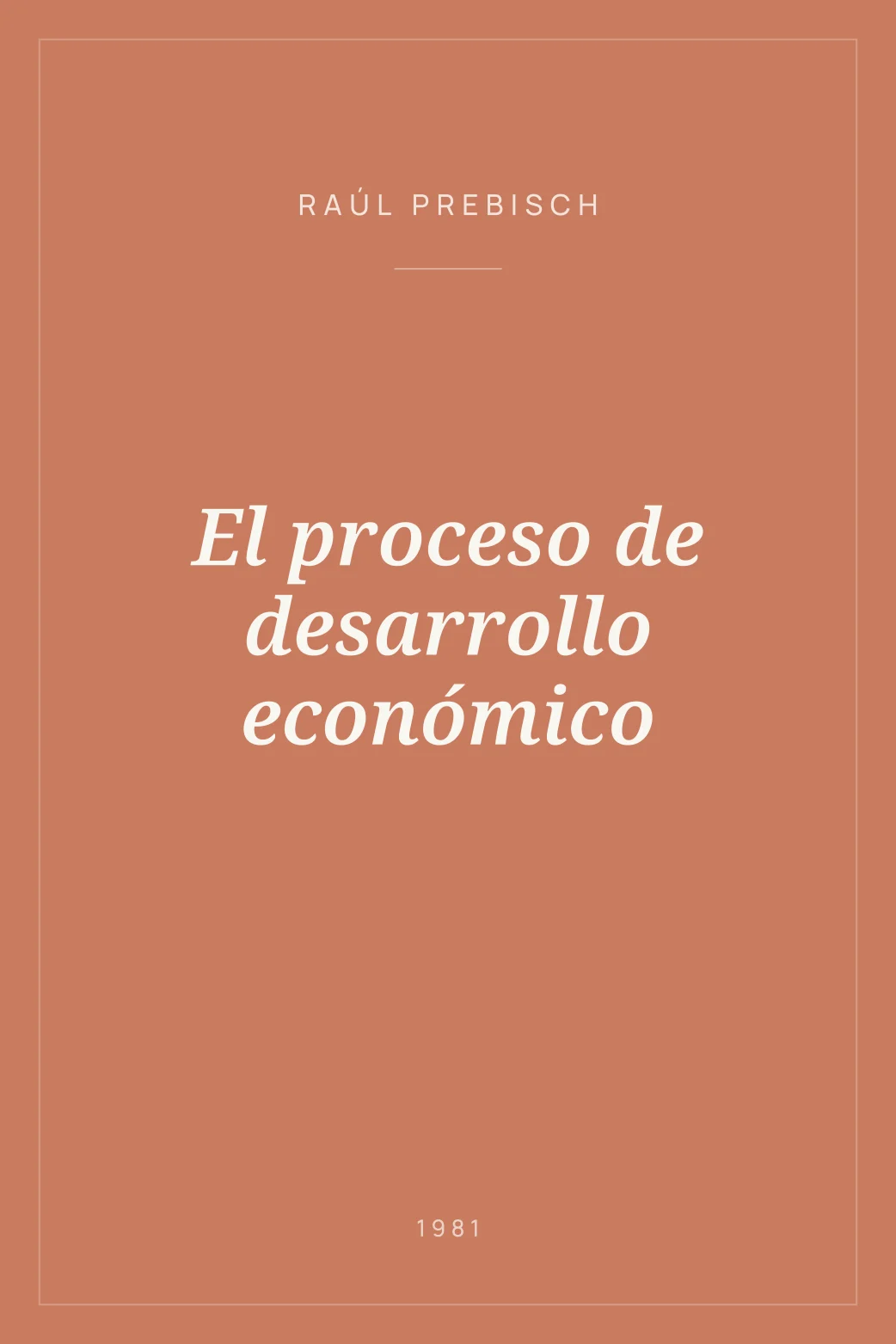 Portada de El proceso de desarrollo económico