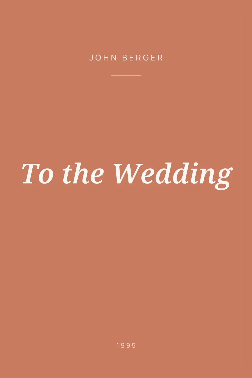 Portada de To the Wedding