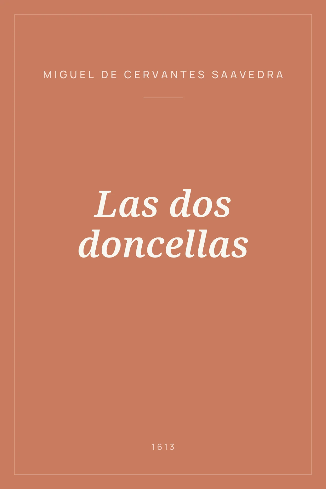 Portada de Las dos doncellas