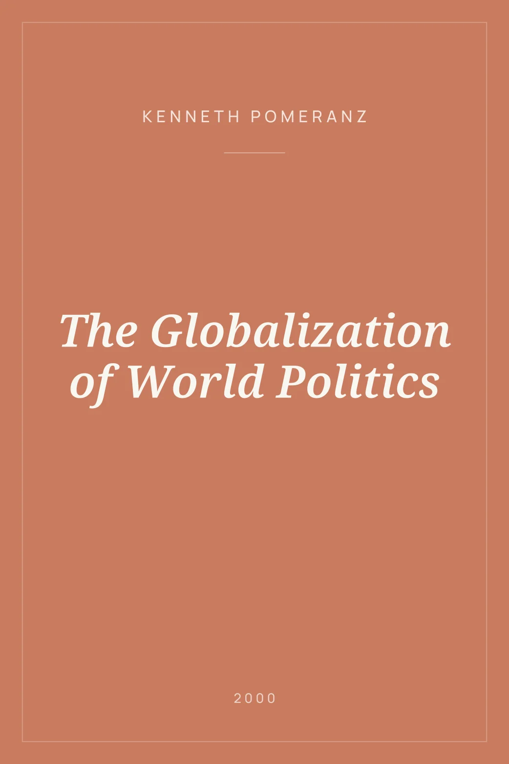 Portada de The Globalization of World Politics