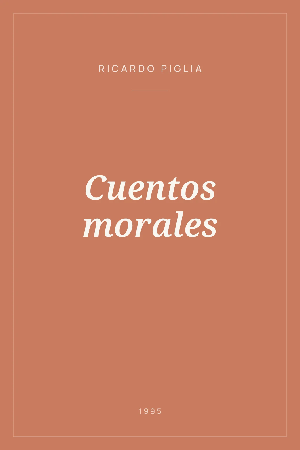 Portada de Cuentos morales