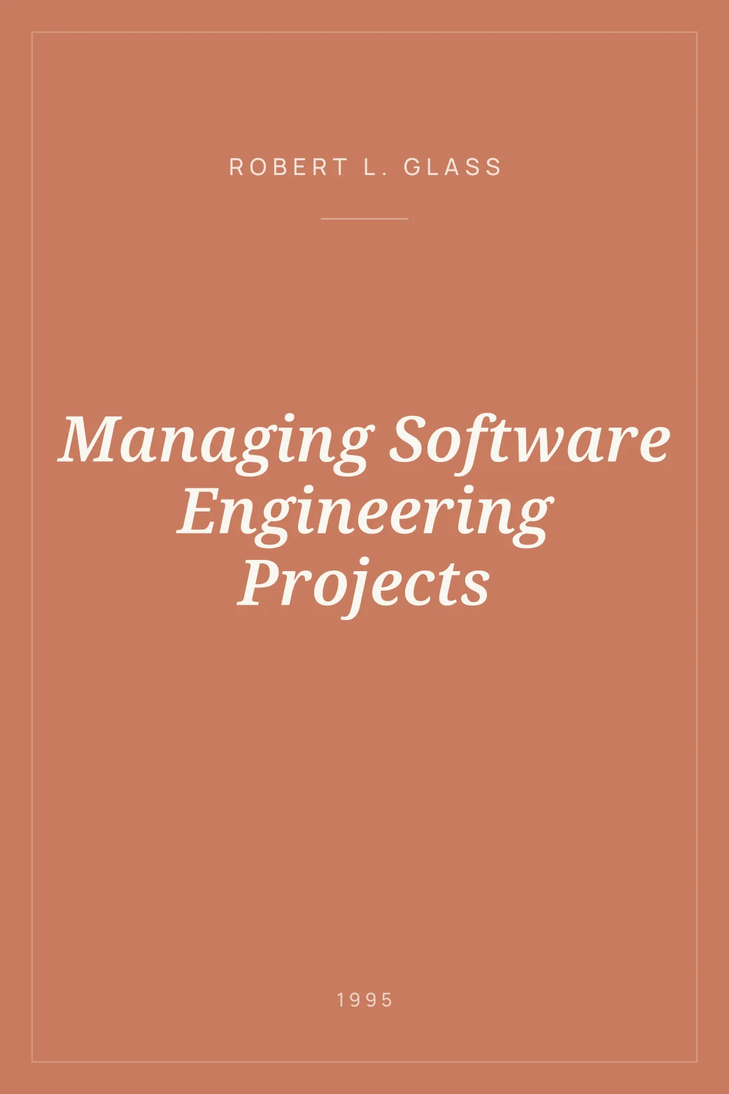 Portada de Managing Software Engineering Projects