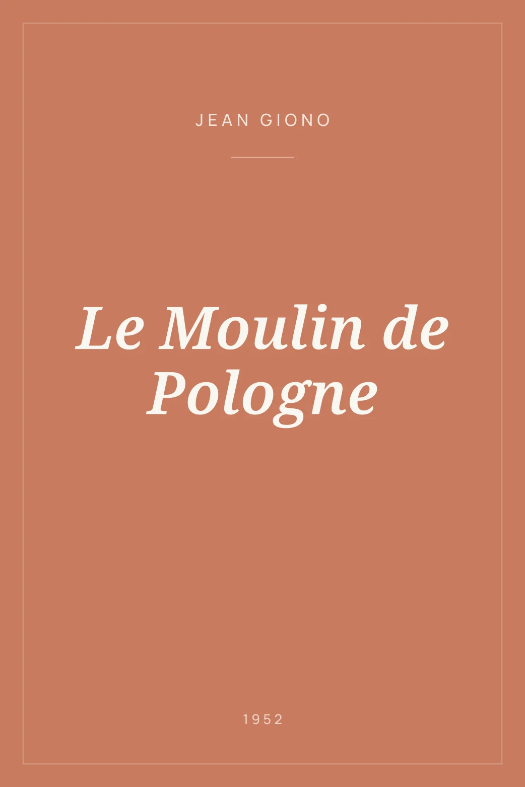 Portada de Le Moulin de Pologne