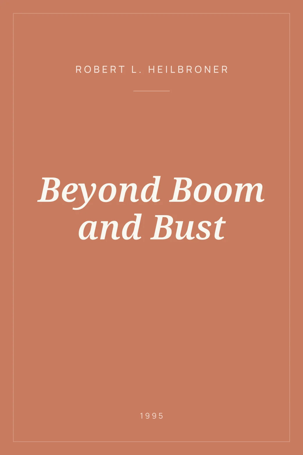 Portada de Beyond Boom and Bust