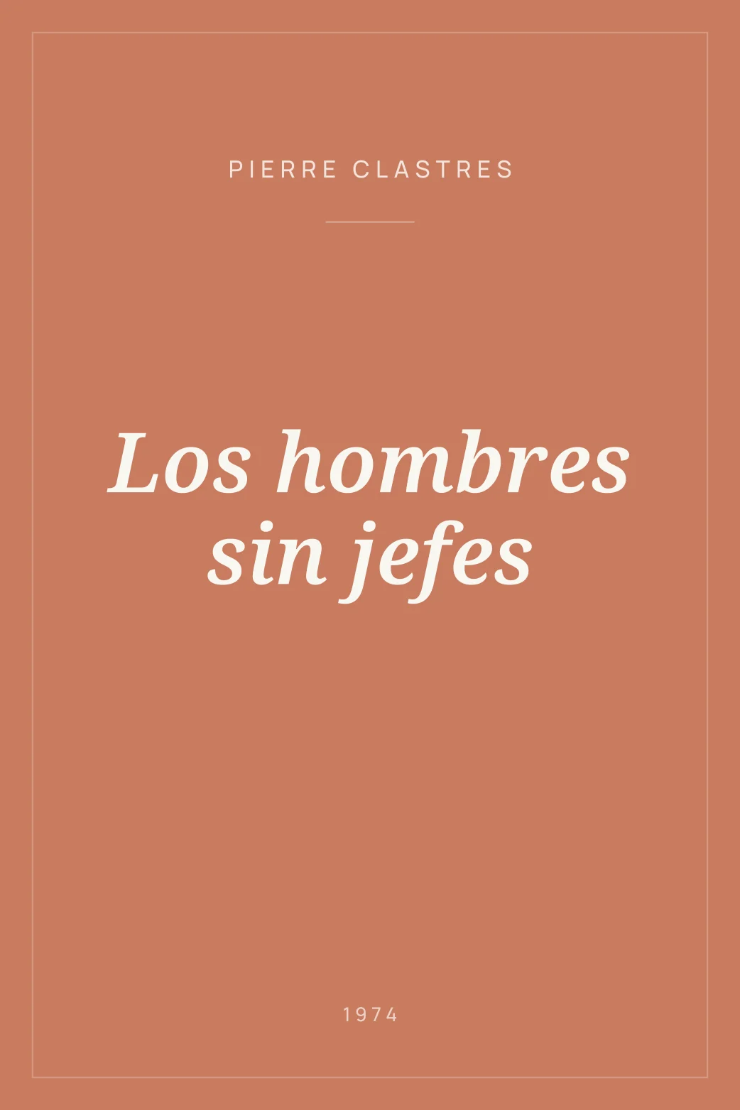 Portada de Los hombres sin jefes