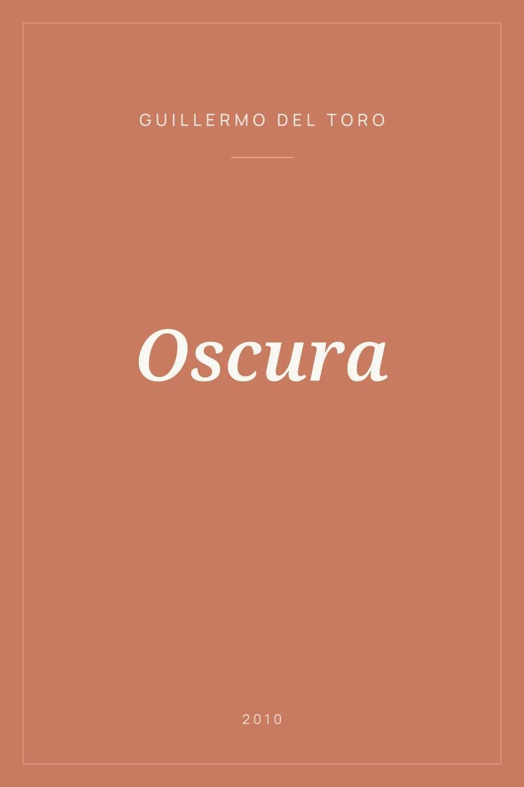Portada de Oscura