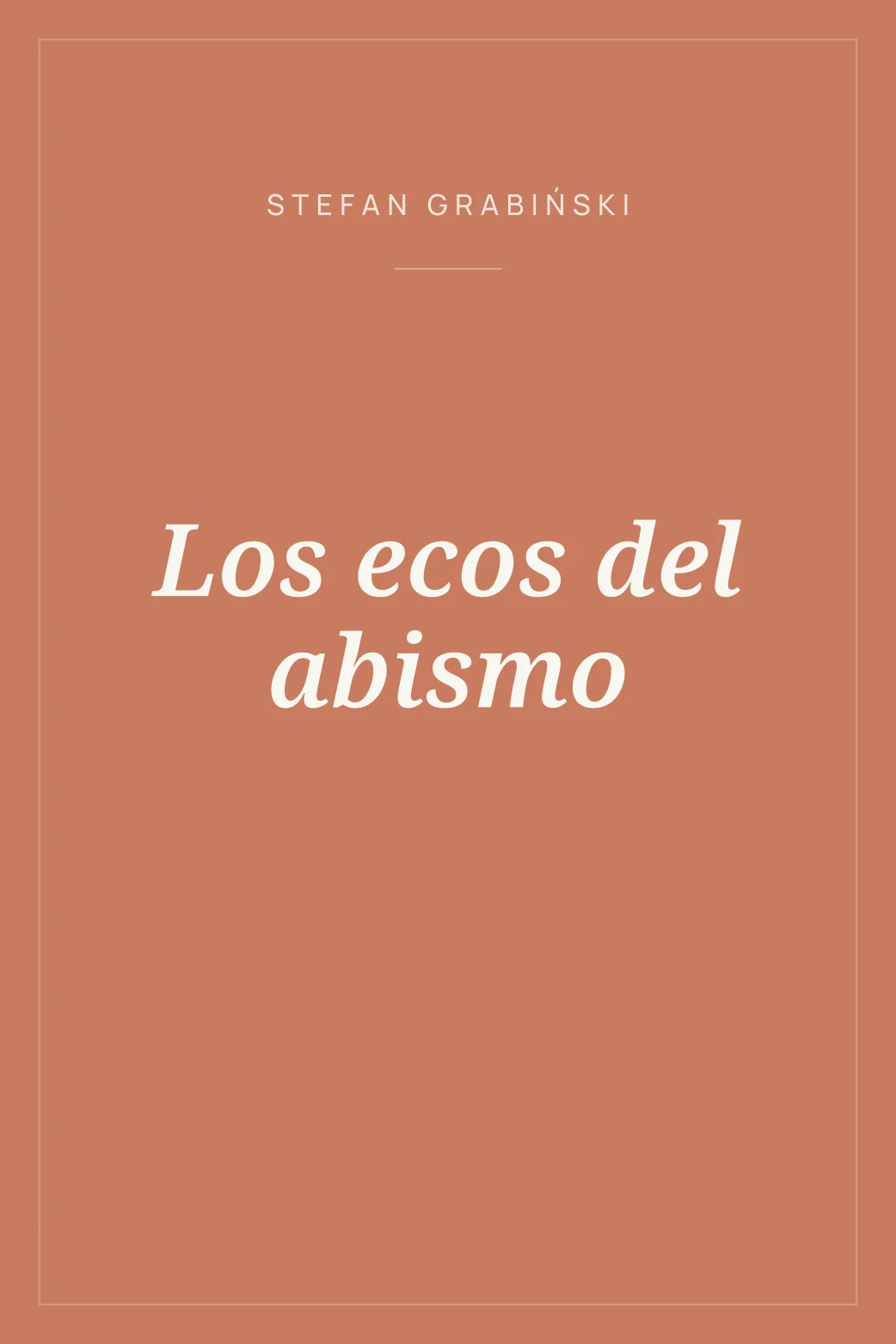 Portada de Los ecos del abismo