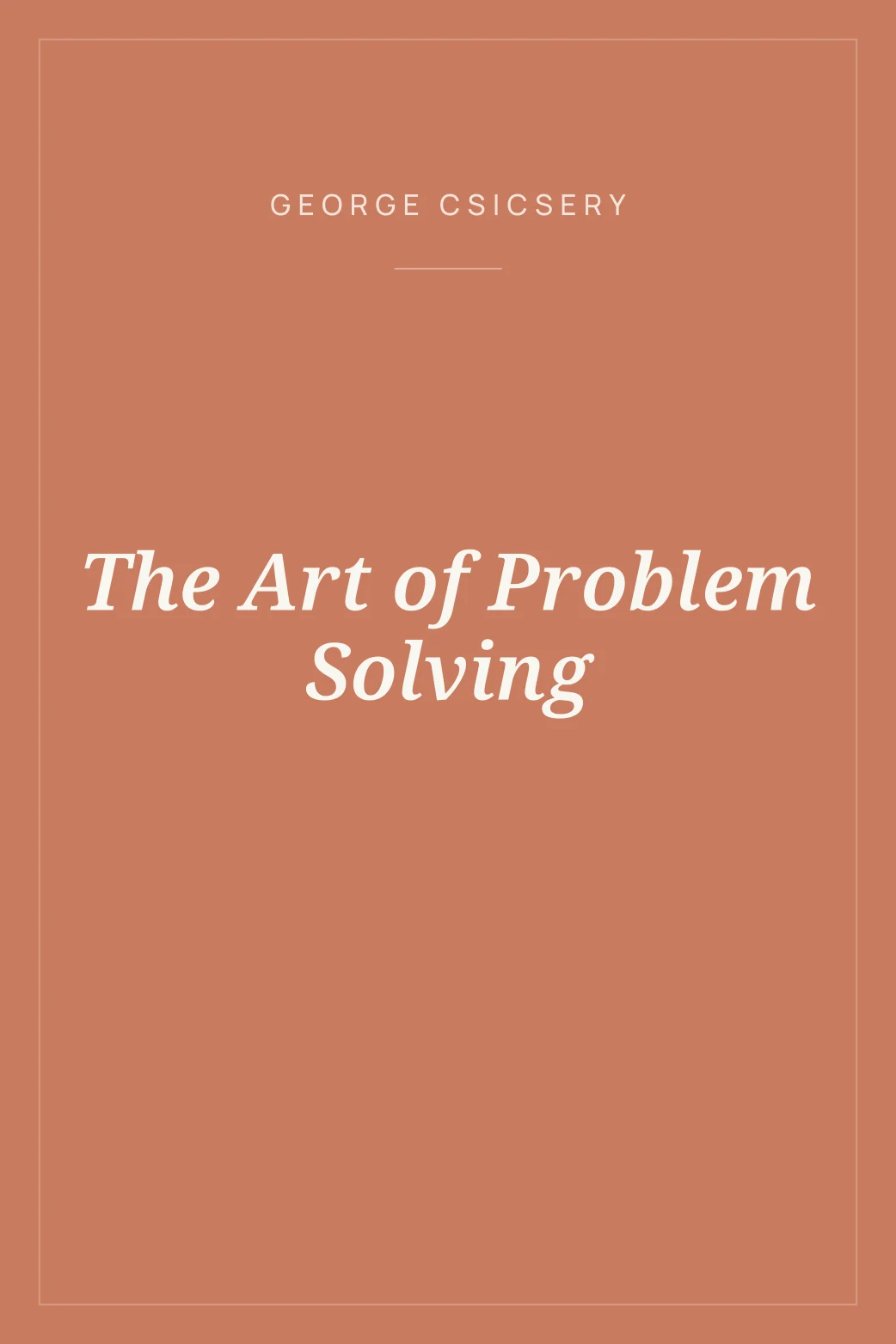 Portada de The Art of Problem Solving