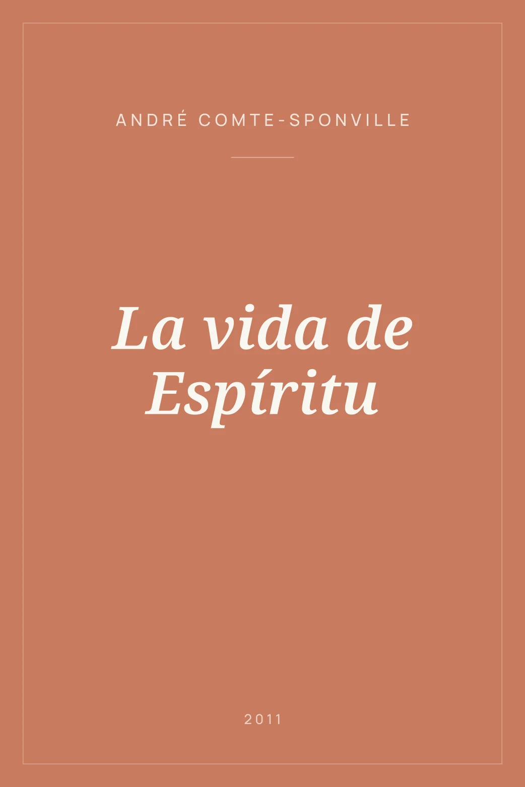Portada de La vida de Espíritu