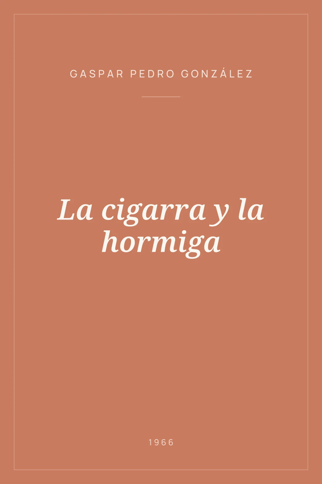 Portada de La cigarra y la hormiga