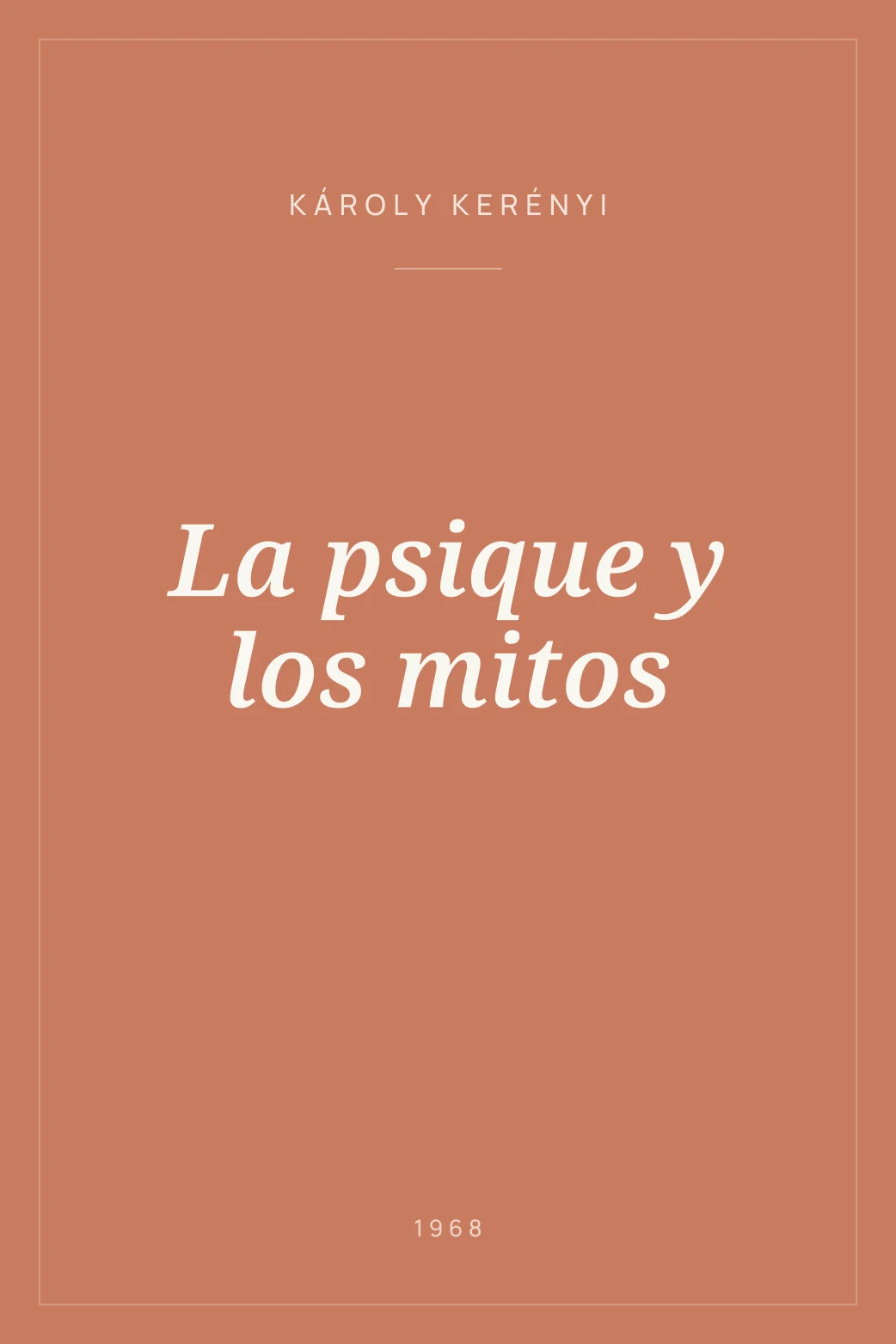 Portada de La psique y los mitos