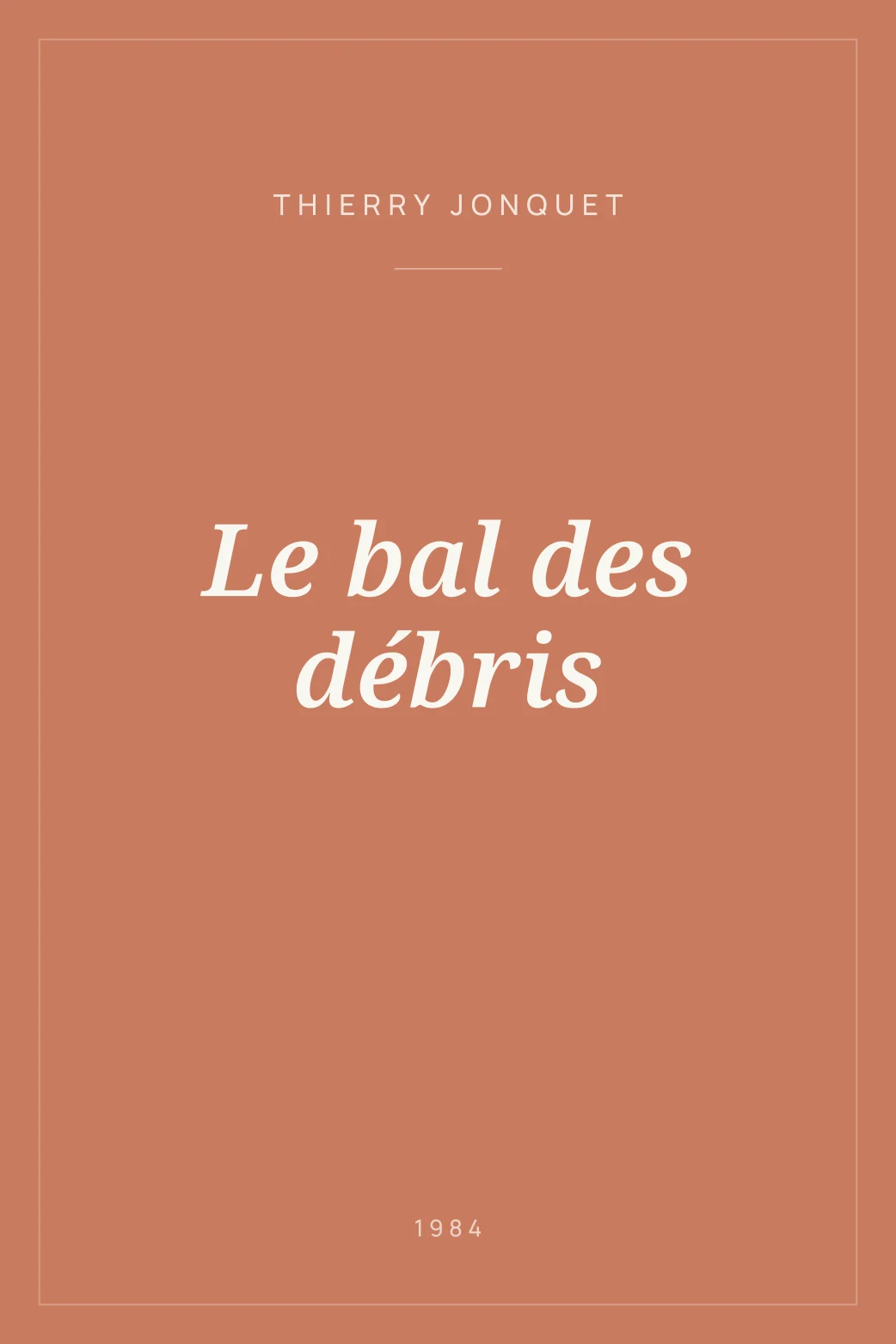 Portada de Le bal des débris