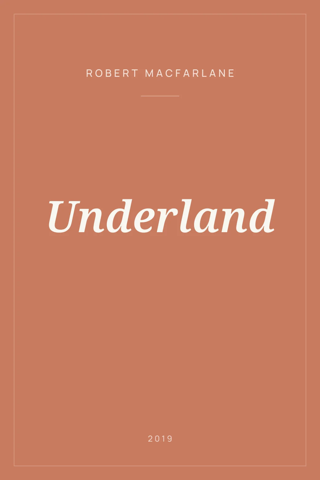 Portada de Underland