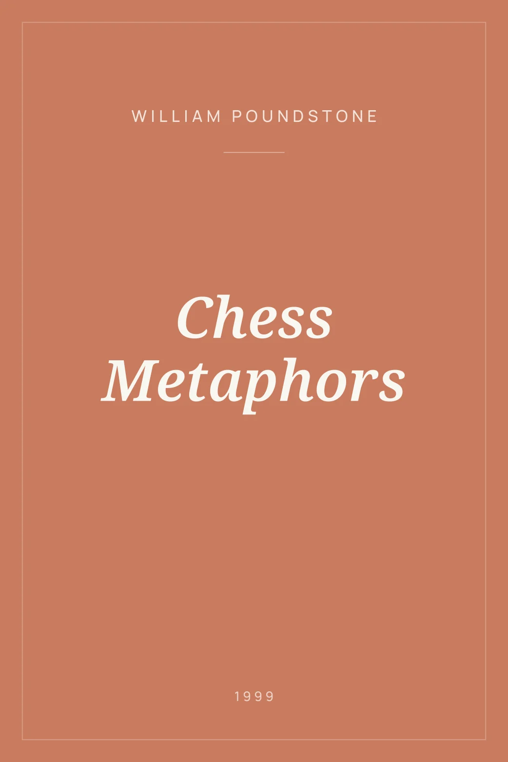 Portada de Chess Metaphors
