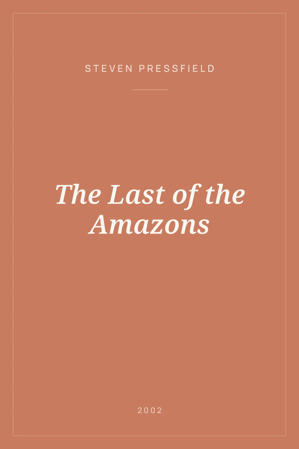 Portada de The Last of the Amazons
