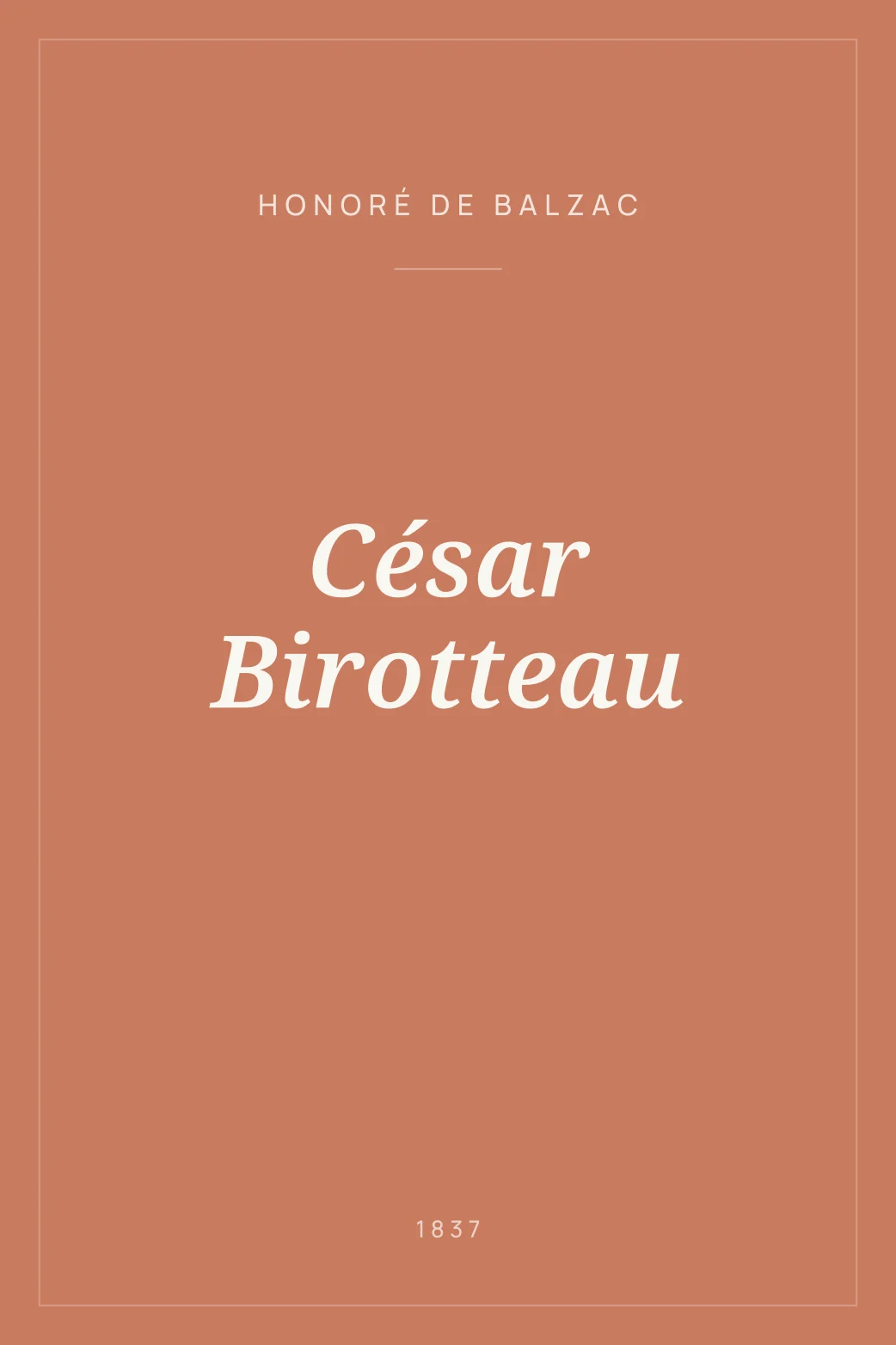 Portada de César Birotteau