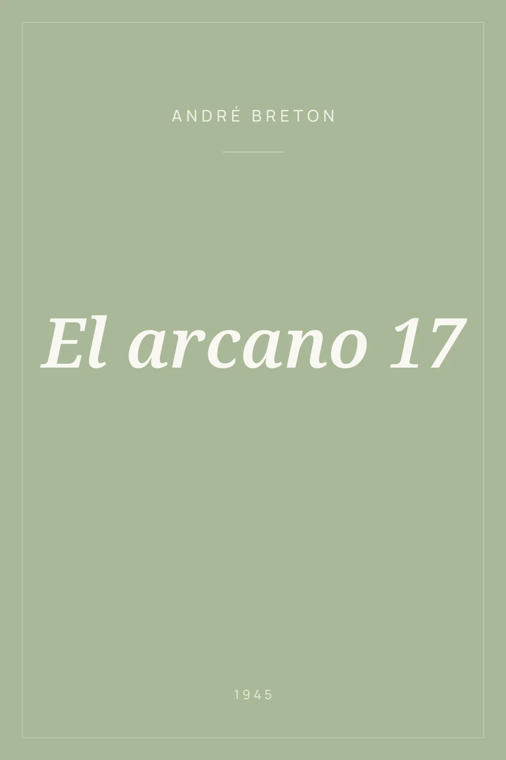 Portada de El arcano 17