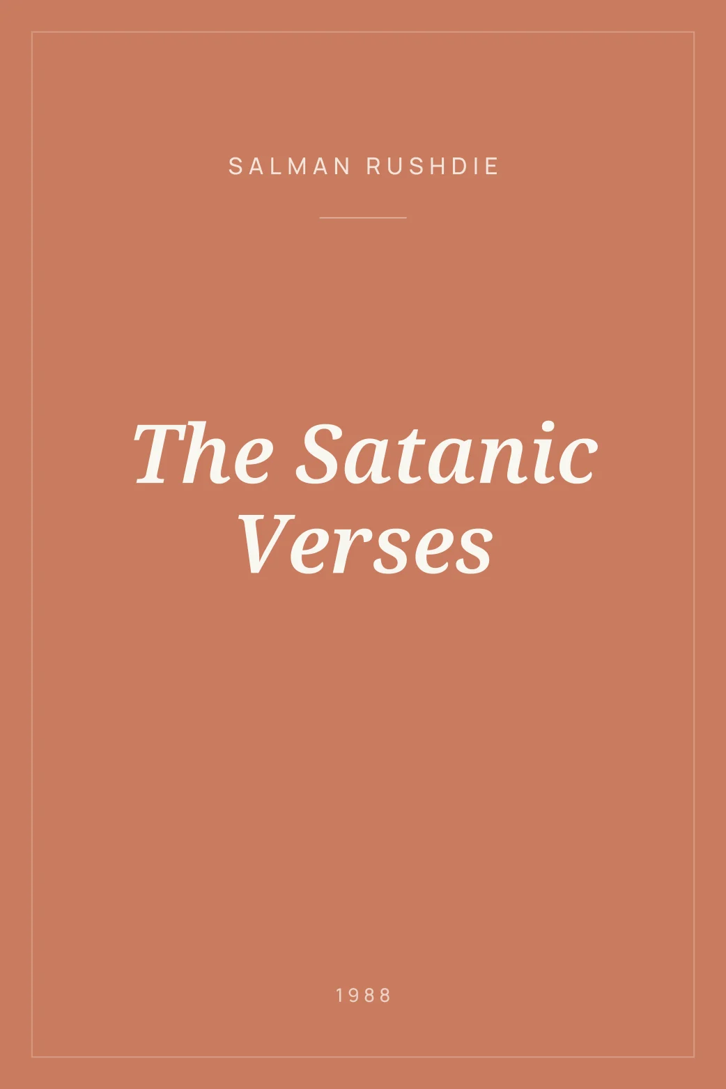 Portada de The Satanic Verses