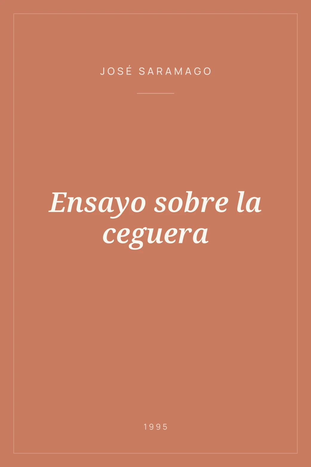 Portada de Ensayo sobre la ceguera