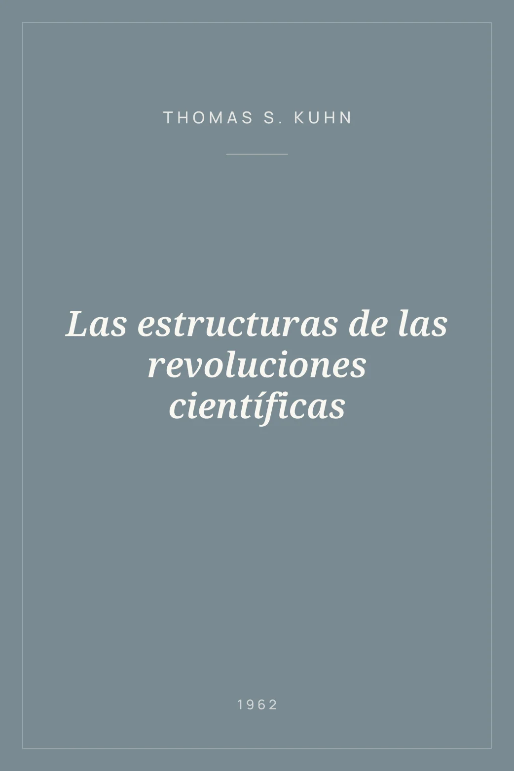 Portada de Las estructuras de las revoluciones científicas