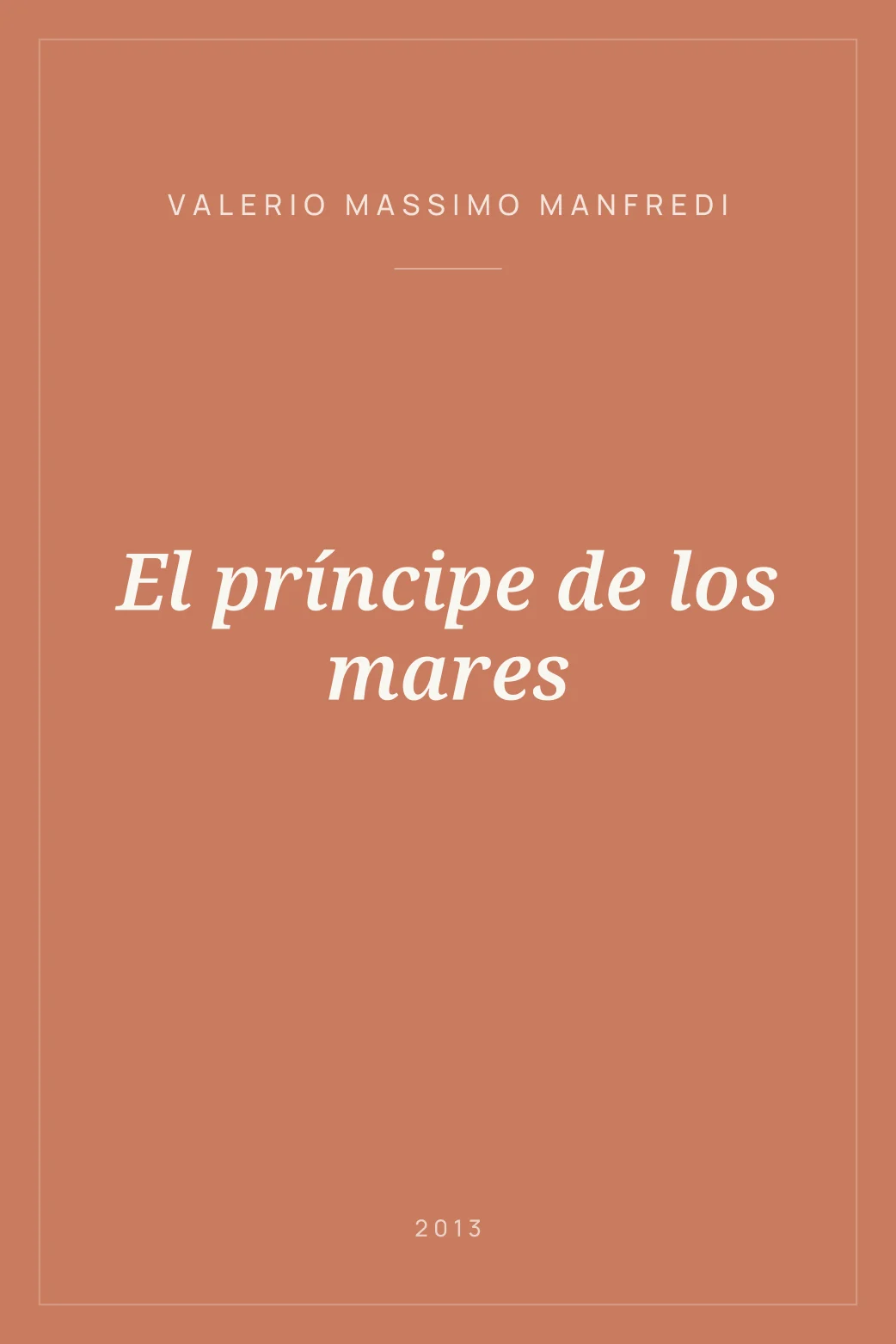 Portada de El príncipe de los mares