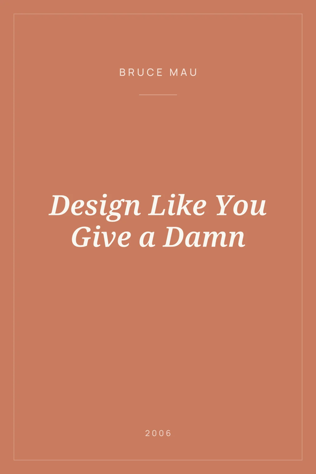 Portada de Design Like You Give a Damn