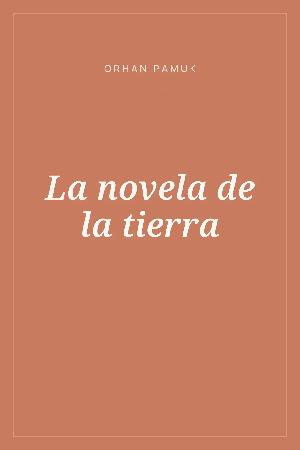 Portada de La novela de la tierra