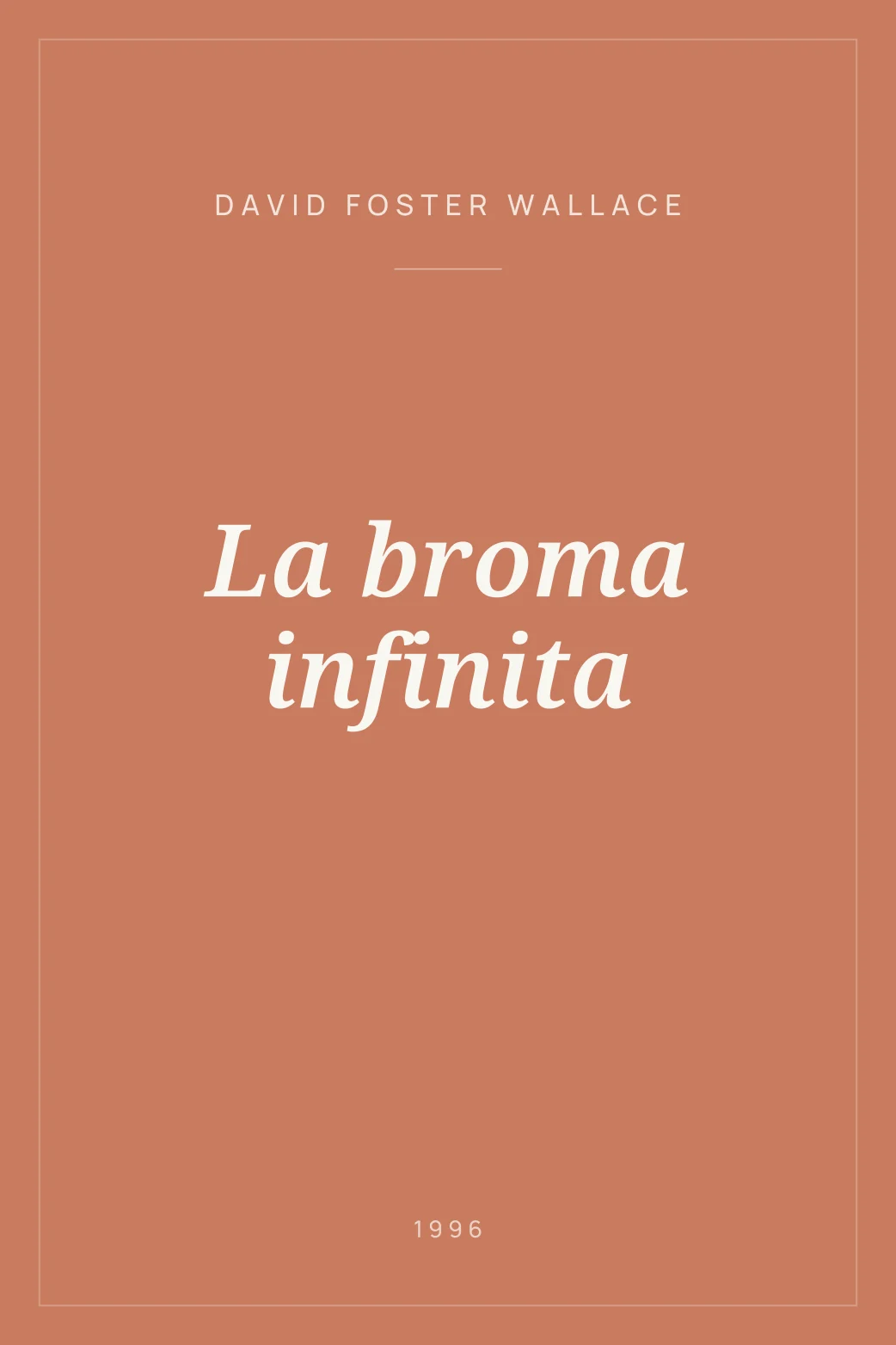 Portada de La broma infinita