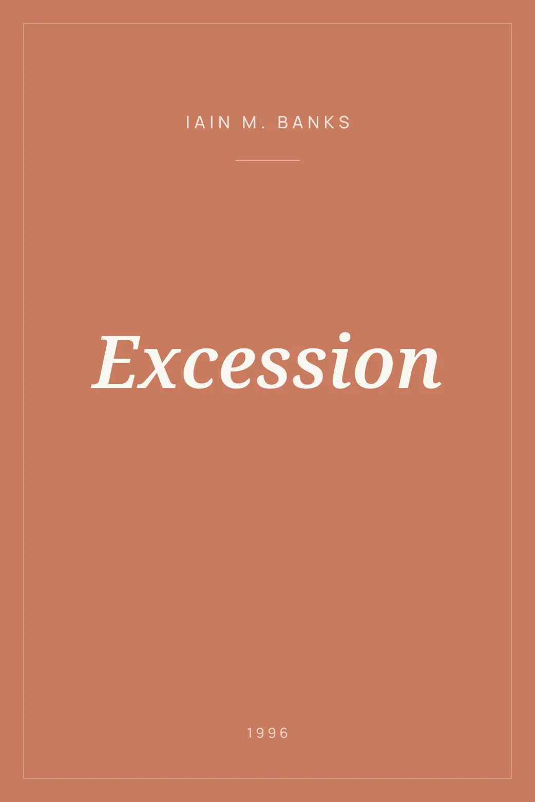Portada de Excession