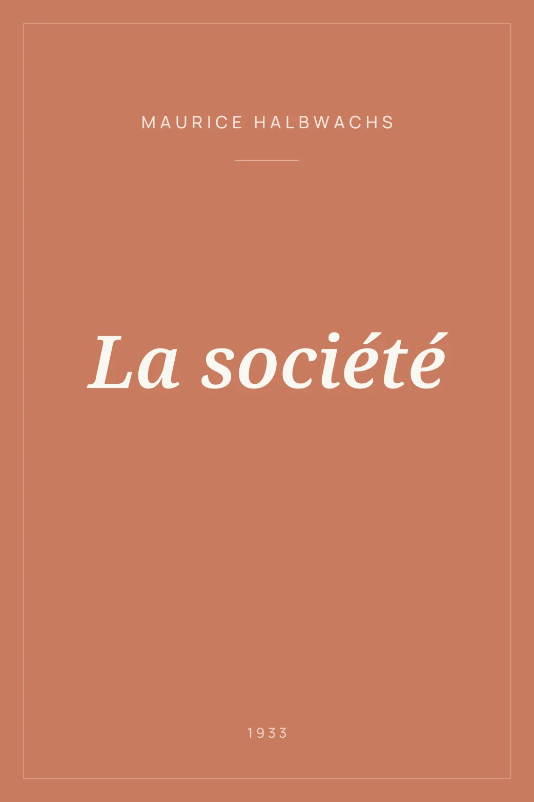 Portada de La société