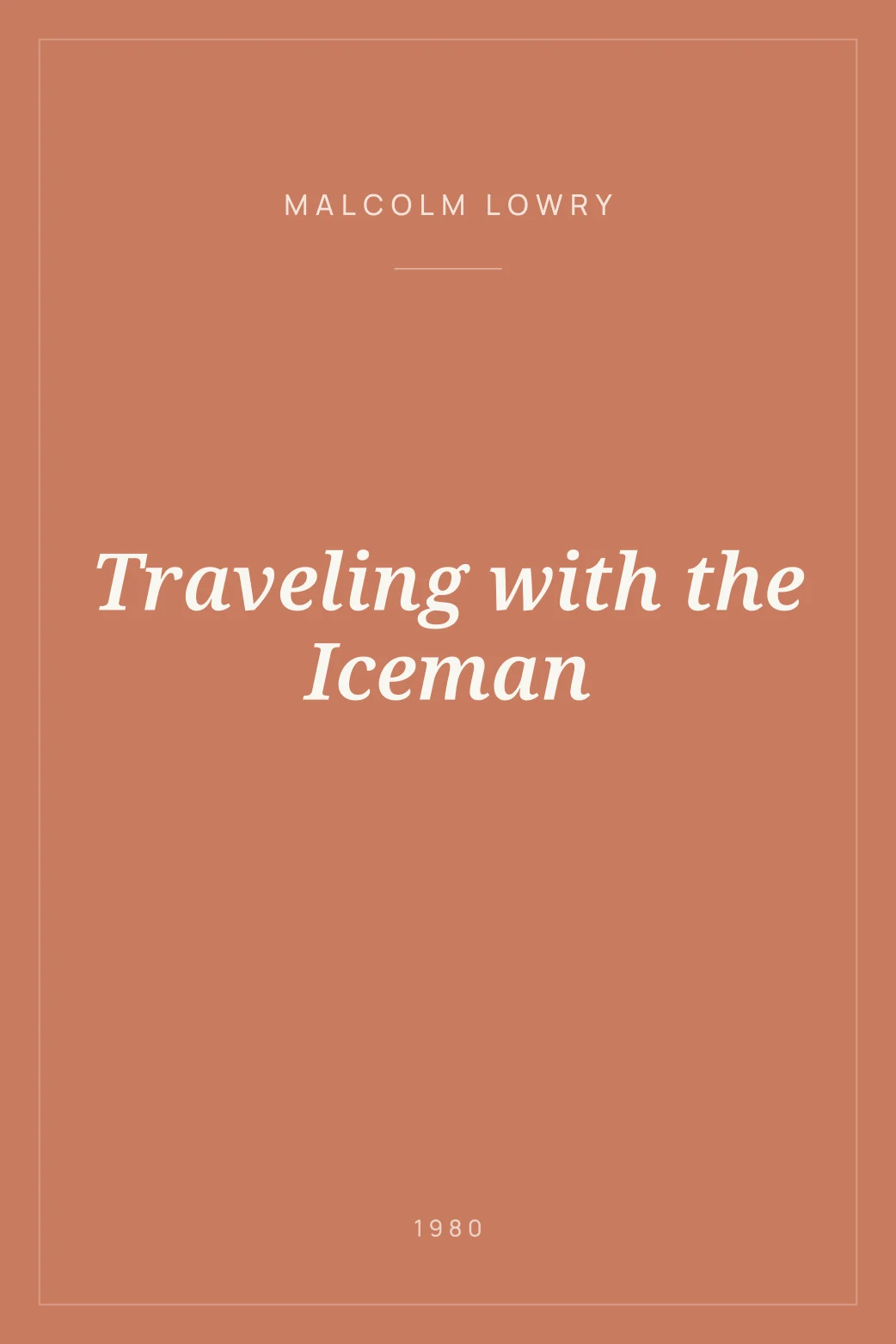 Portada de Traveling with the Iceman