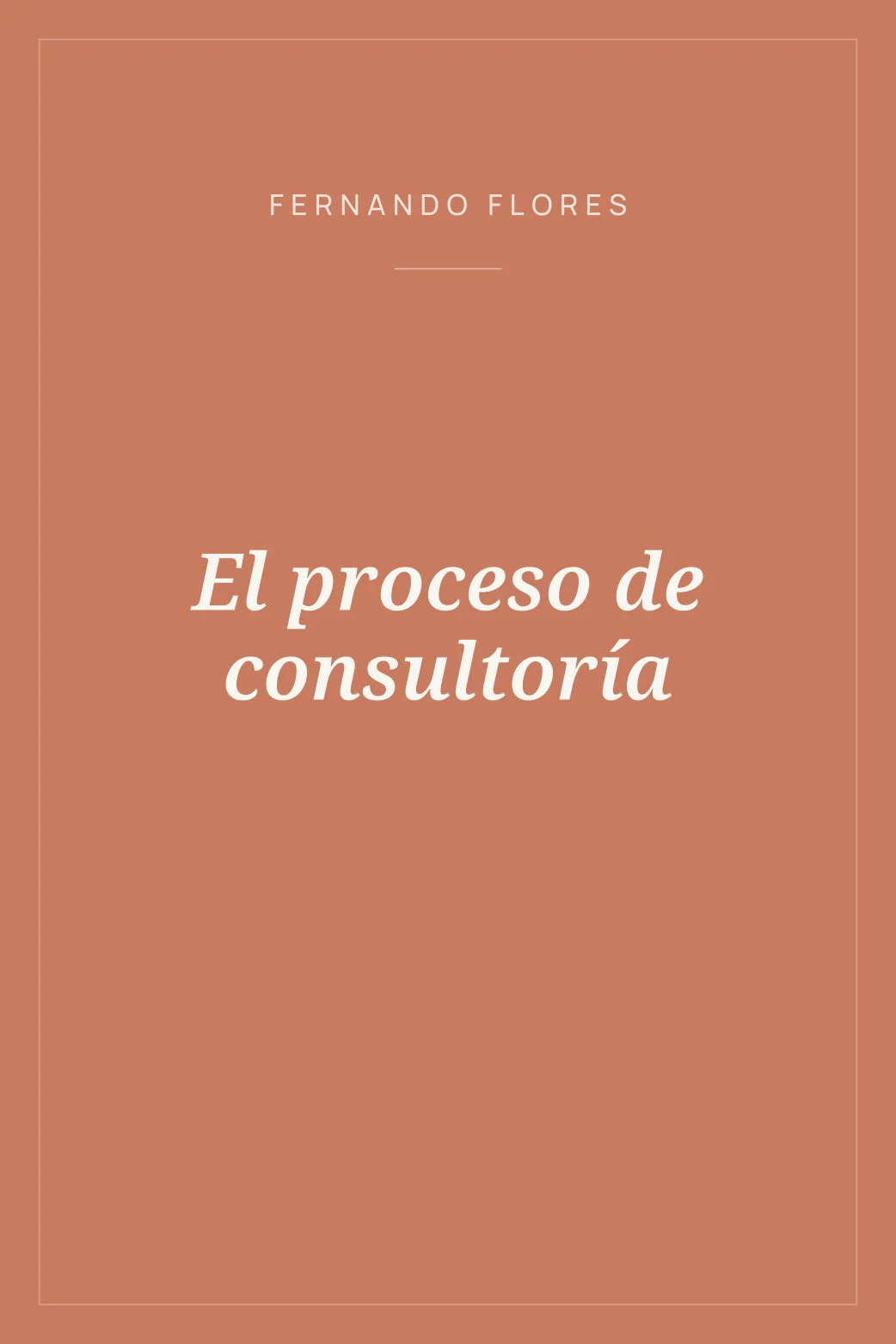 Portada de El proceso de consultoría