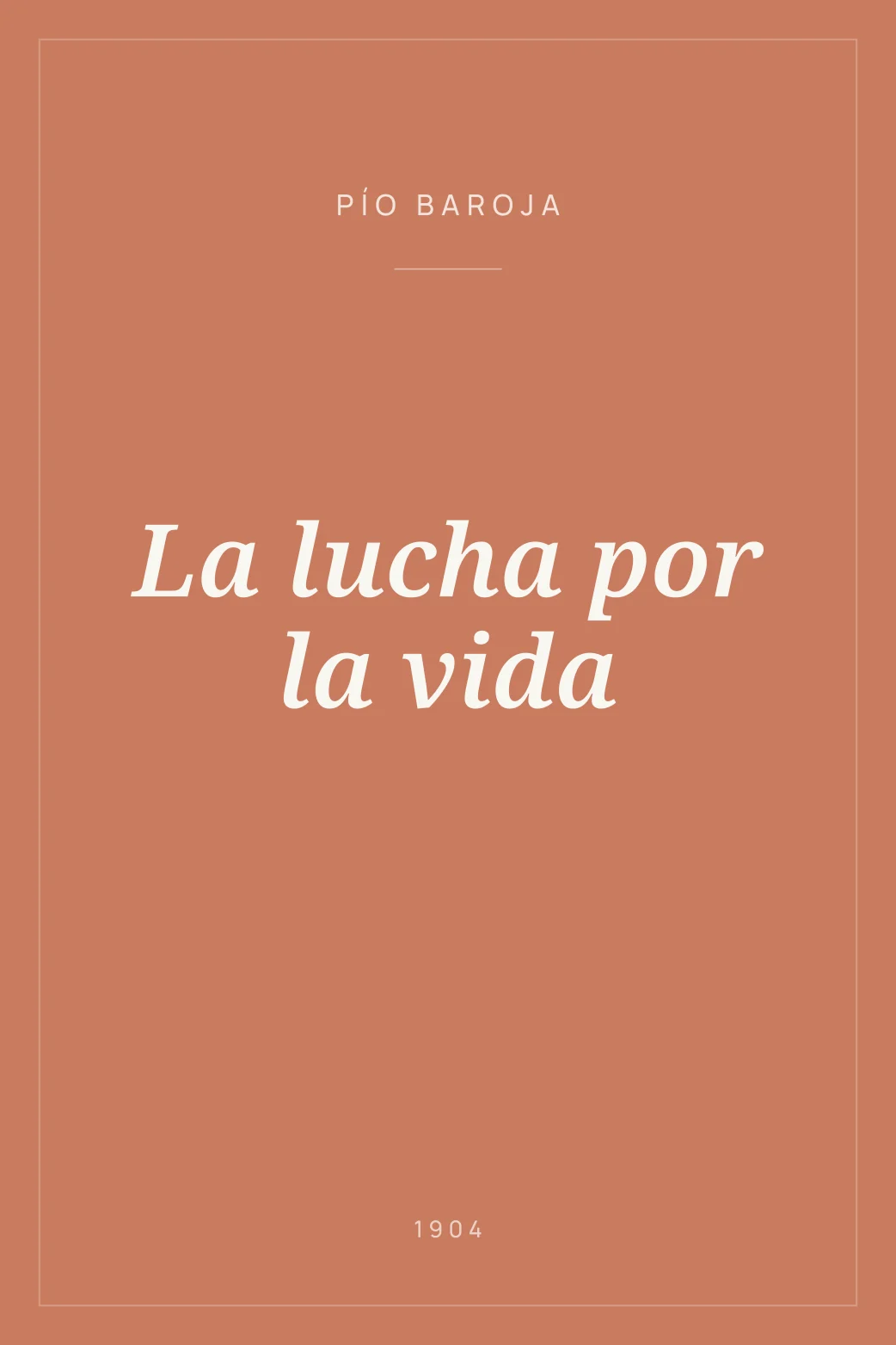 Portada de La lucha por la vida