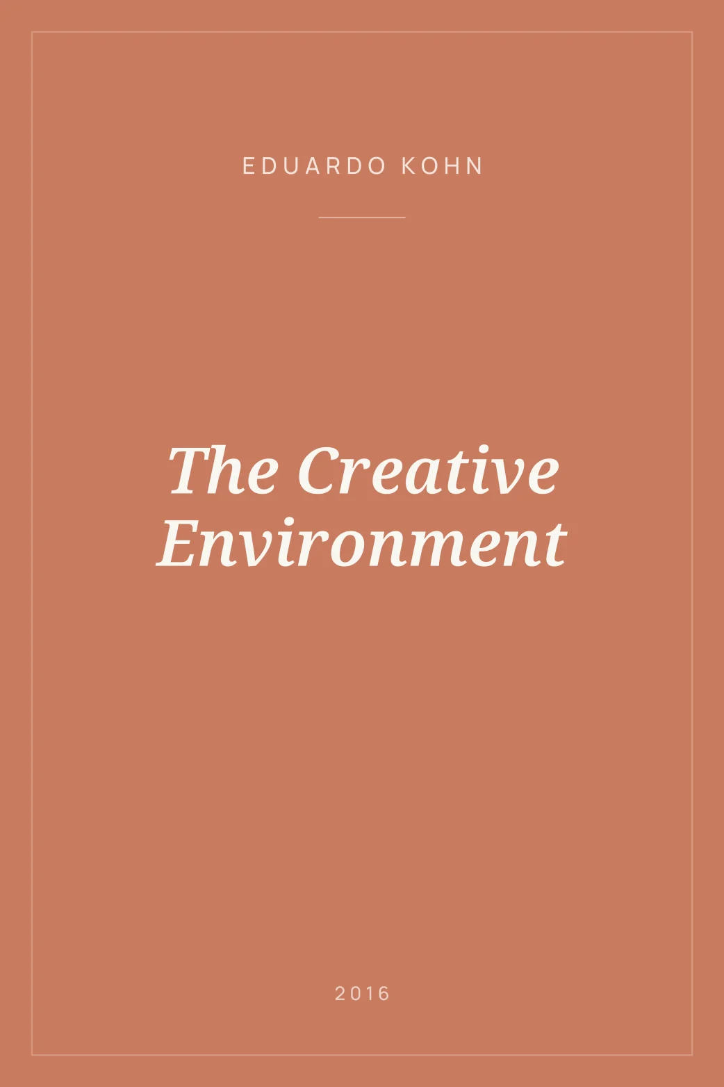 Portada de The Creative Environment