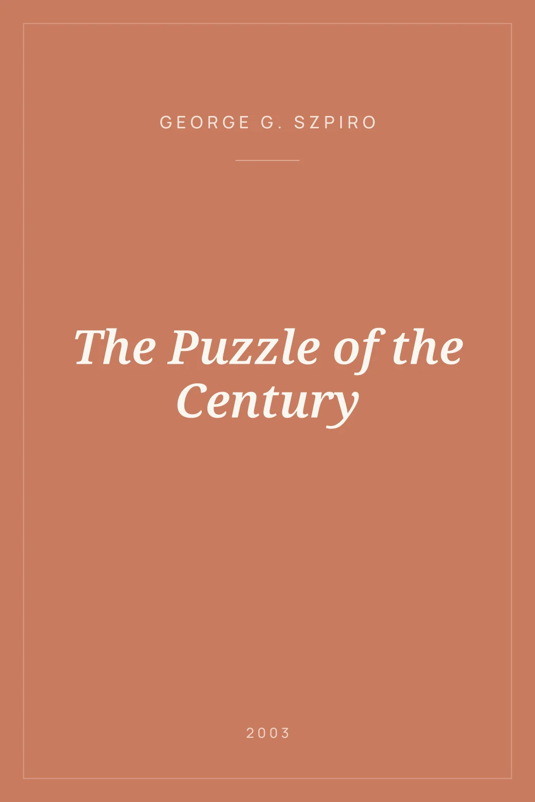 Portada de The Puzzle of the Century
