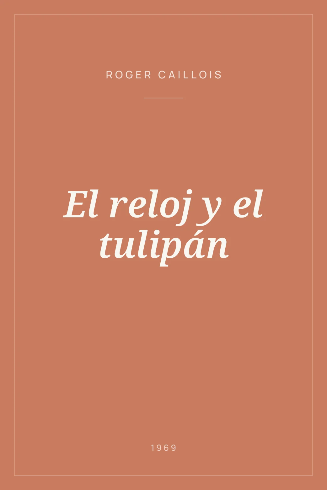 Portada de El reloj y el tulipán