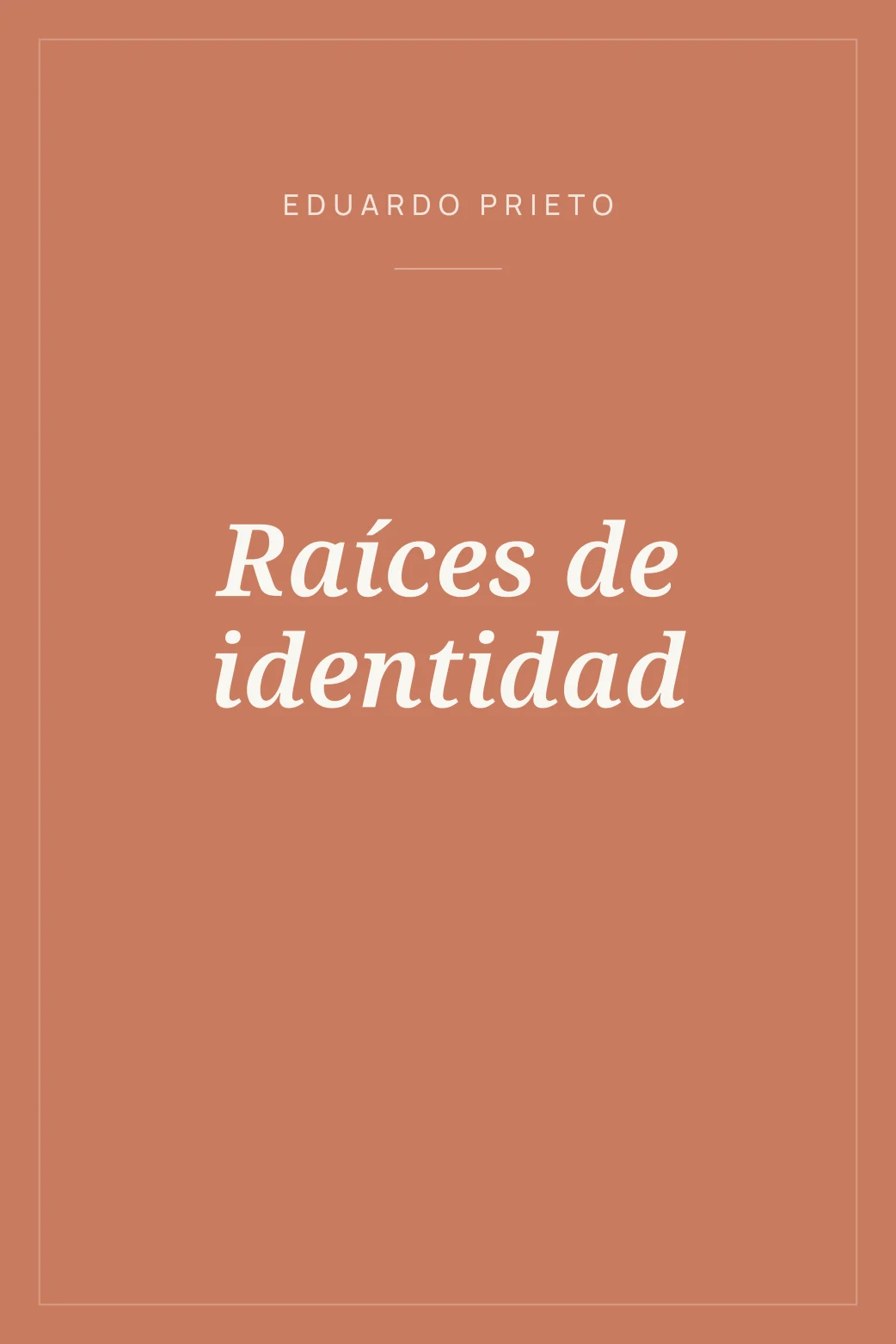 Portada de Raíces de identidad
