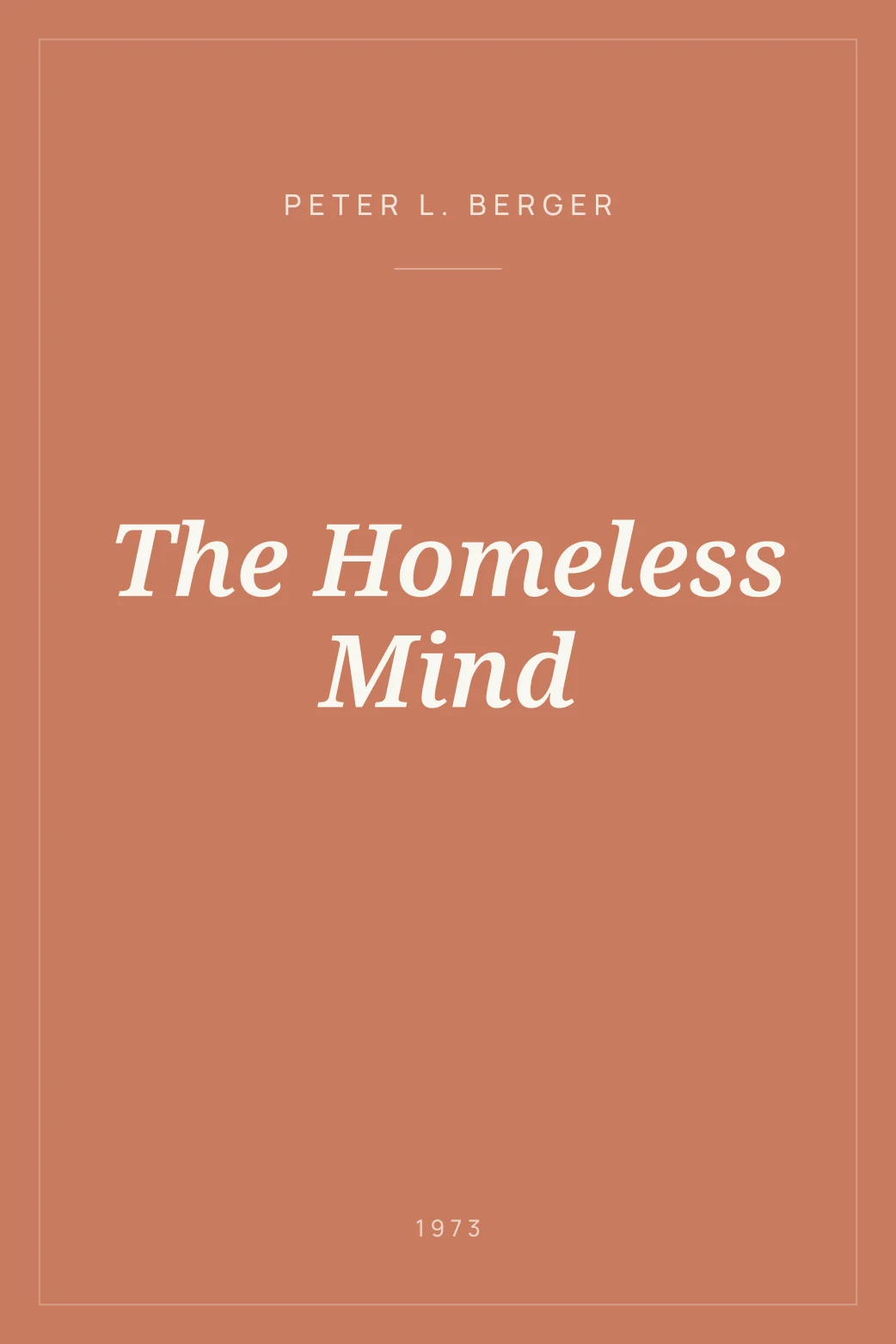 Portada de The Homeless Mind