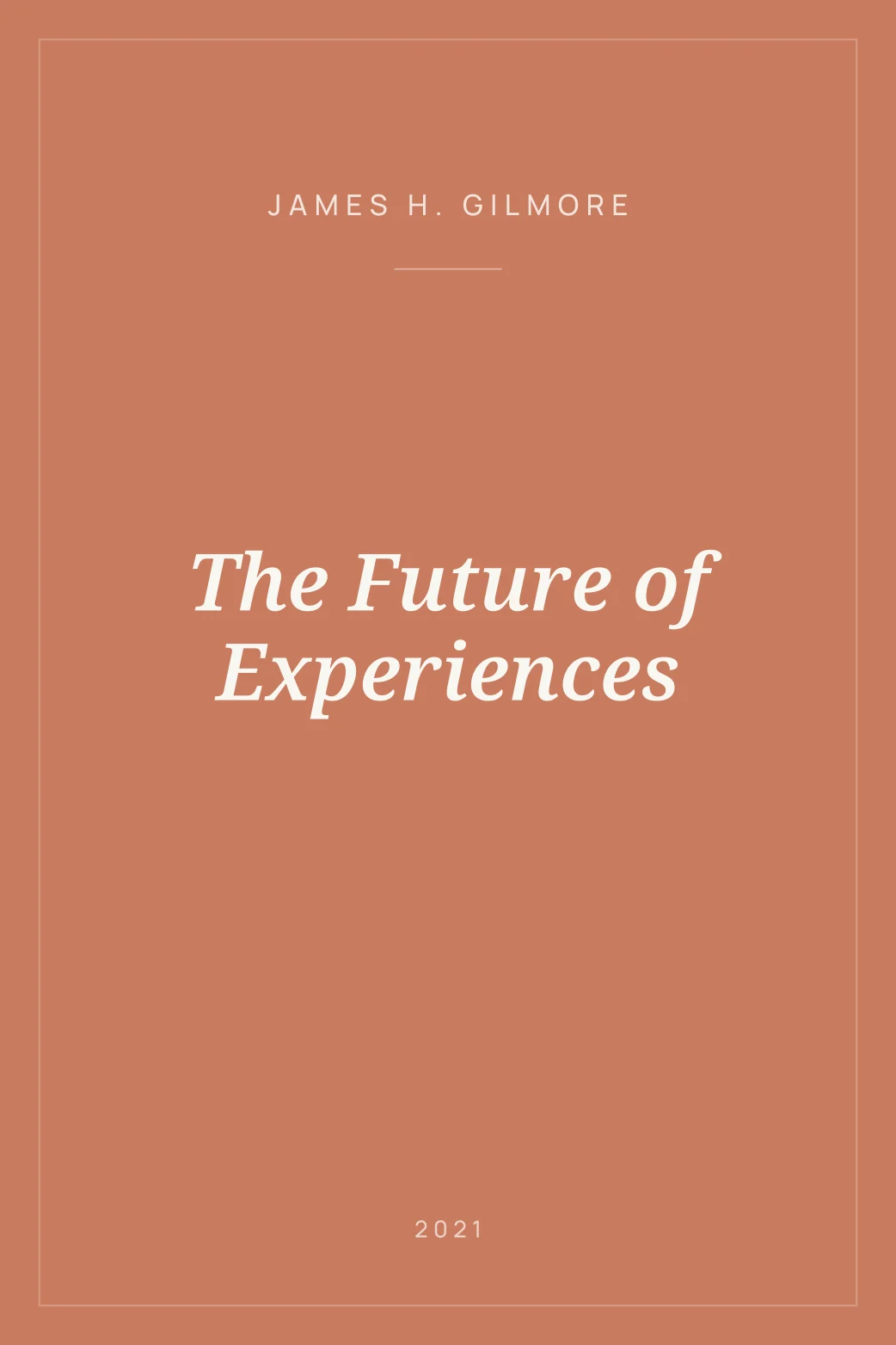 Portada de The Future of Experiences