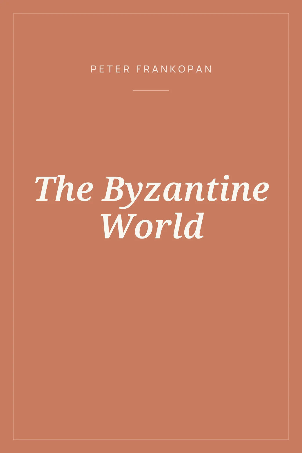 Portada de The Byzantine World