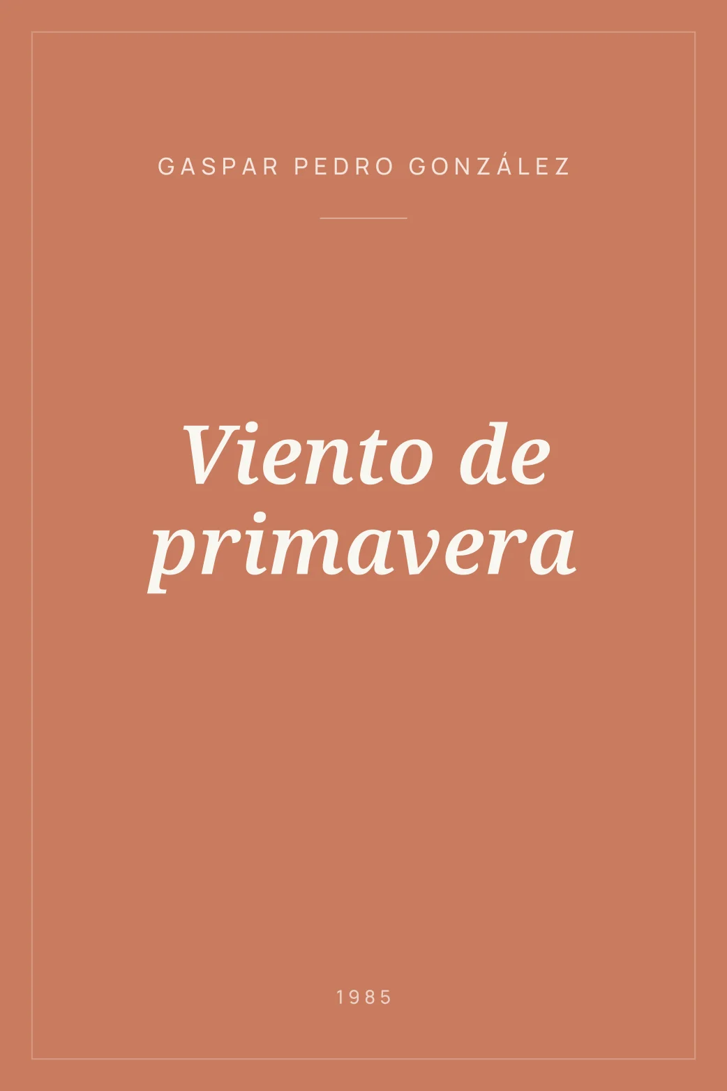 Portada de Viento de primavera