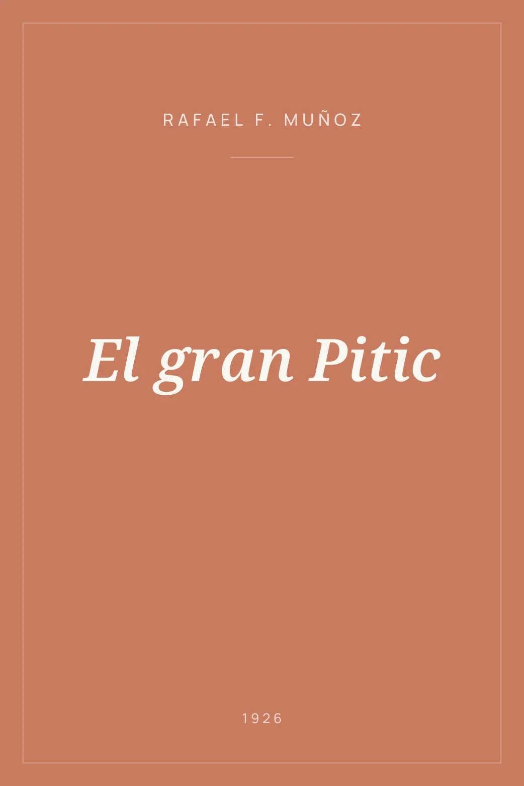 Portada de El gran Pitic